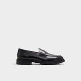 Aldo Aleris Black Men's Dress Shoes - Loafer, Lug sole