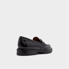 Aldo Aleris Black Men's Dress Shoes - Loafer, Lug sole