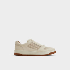 Aldo Ludlow White Leather Mixed Material Men's Low top - Low top sneaker