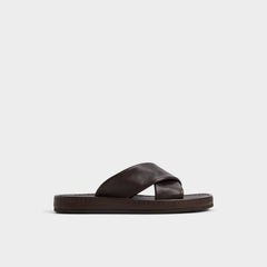 Aldo Steele Dark Brown Men's Sandals & Slides - Slide sandal