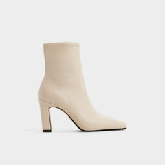 Aldo Cybele in Cream - Ankle boot, Block heel