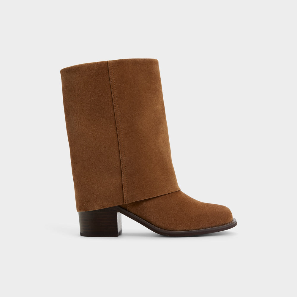 Aldo Nolya in Medium Brown - Ankle boot, Block heel