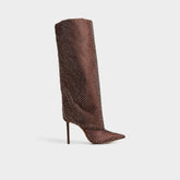 Aldo Livydalia in Dark Brown - Knee-high boot, Stiletto heel
