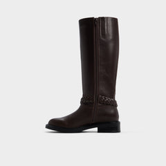 Aldo Philippa in Dark Brown - Riding boot, Block heel