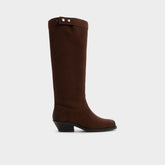 Aldo Emberlyn in Dark Brown 14163446 - Knee-high western boot, Cup sole