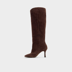 Aldo Frankey in Dark Brown - Knee-high boot, Stiletto heel