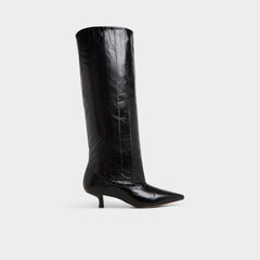 Aldo Everose in Black - Knee-high boot, Kitten heel