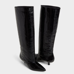 Aldo Everose in Black - Knee-high boot, Kitten heel