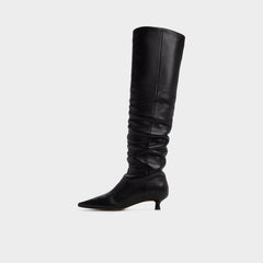 Aldo Muttsee Black Women's Tall Boots - Over-the-knee boot, Kitten heel