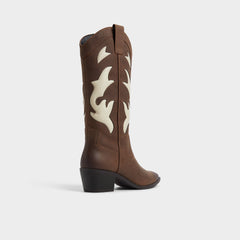 Aldo Nebraska Royal Brown Women's Western - Mid-calf western boot