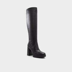 Aldo Equine Black Women's Tall Boots - Knee-high boot, Black