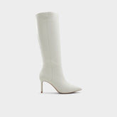 Aldo Laroche-wc White/Bone Women's Tall Boots - Knee-high boot, Stiletto heel