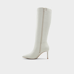Aldo Laroche-wc White/Bone Women's Tall Boots - Knee-high boot, Stiletto heel