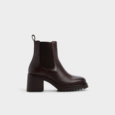 Aldo Anneliese in Medium Brown - Chelsea boot, Lug sole