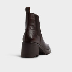 Aldo Anneliese in Medium Brown - Chelsea boot, Lug sole