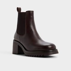Aldo Anneliese in Medium Brown - Chelsea boot, Lug sole