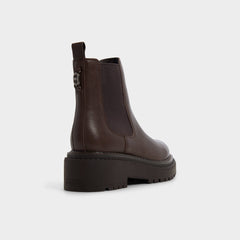 Aldo Bestina in Dark Brown - Chelsea boot, Lug sole