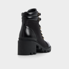 Aldo Mariettia in Black - Lace-up boot, Lug sole