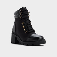 Aldo Mariettia in Black - Lace-up boot, Lug sole