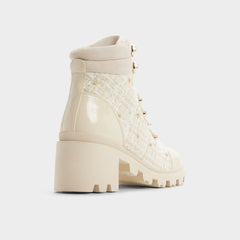 Aldo Mariettia in Other White - Lace-up boot, Lug sole