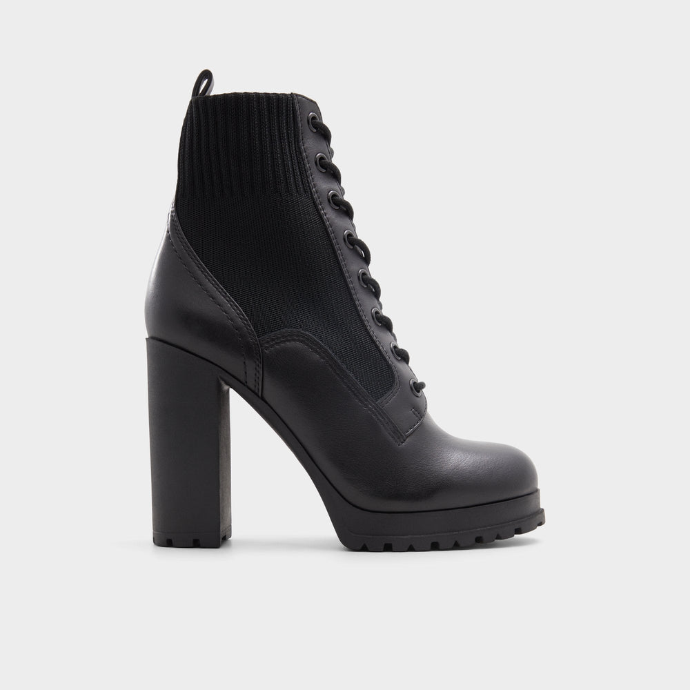 Aldo Rebellious Black Women's Combat boots - Combat ankle boot, Lug sole