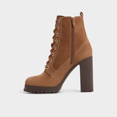 Aldo Rebelliously in Light Brown - Combat ankle boot, Lug sole