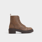 Aldo Goer in Medium Brown - Combat ankle boot, Lug sole