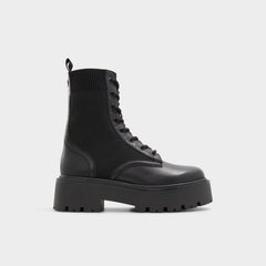Aldo Talaleryknit Black Women's Combat boots - Combat ankle boot, Black