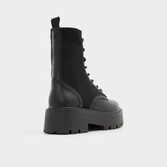 Aldo Talaleryknit Black Women's Combat boots - Combat ankle boot, Black