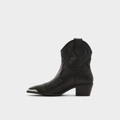 Aldo Valley Black Women's Western - Western boot, Block heel