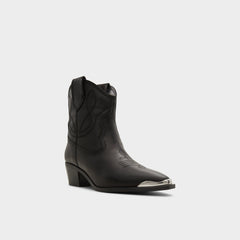 Aldo Valley Black Women's Western - Western boot, Block heel