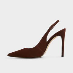 Aldo Stessysling in Dark Brown 14163419 - Slingback heel, Stiletto heel