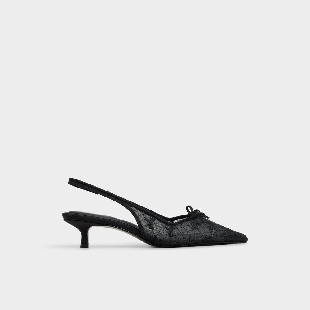 Aldo Azaro in Other Black 14151901 - Slingback heel, Kitten heel