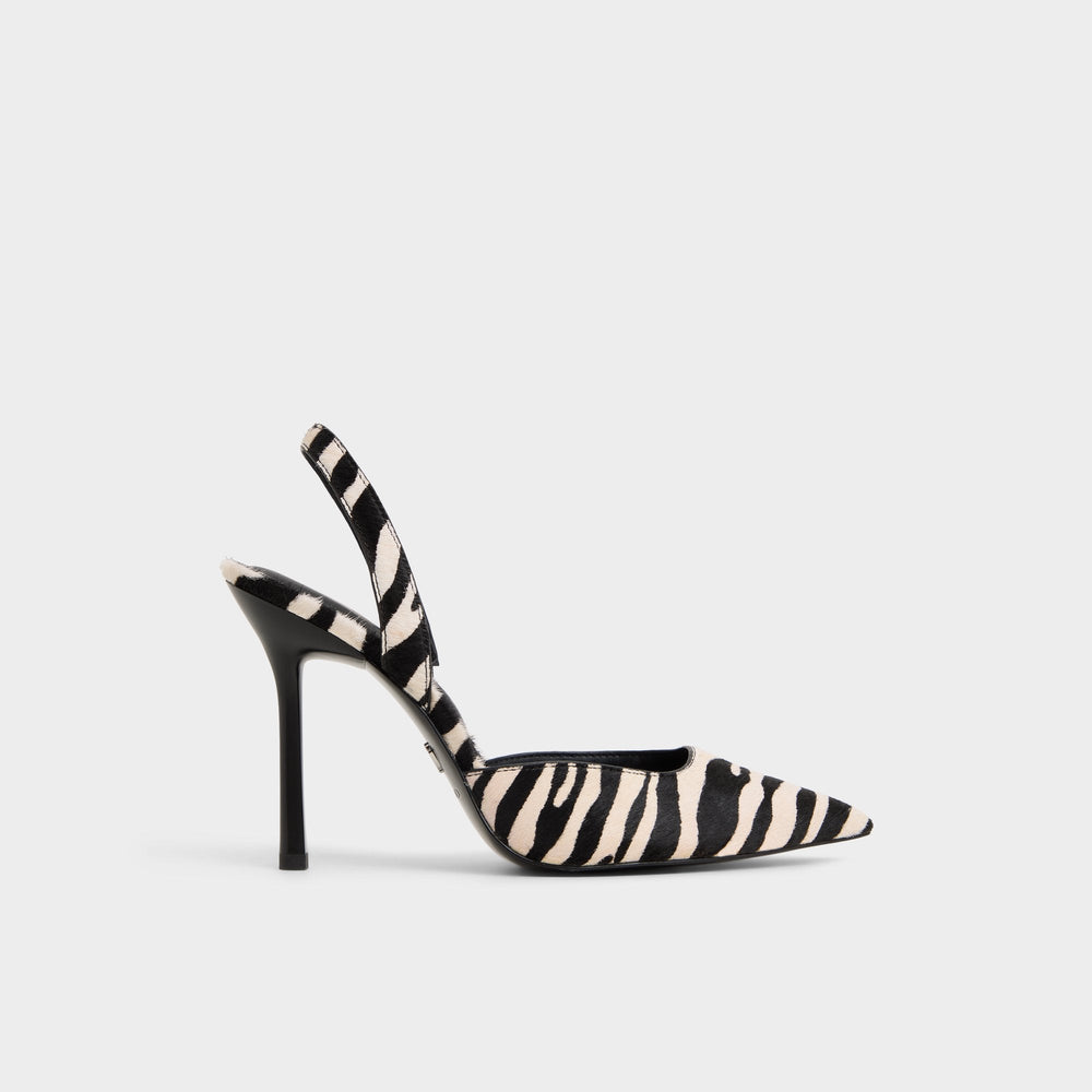 Aldo Berolden White/Black Women's Animal Prints - Slingback heel