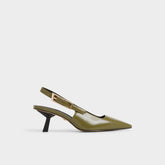 Aldo Nealie in Khaki 14139074 - Slingback heel, Kitten heel