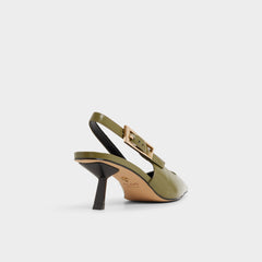 Aldo Nealie in Khaki 14139074 - Slingback heel, Kitten heel