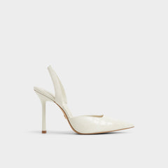 Aldo Berolden Other White Women's Slingbacks - Slingback heel, Stiletto heel