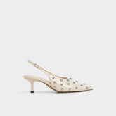 Aldo Naiarah in Cream 14118390 - Slingback heel, Stiletto heel