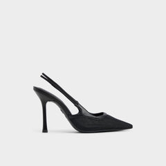 Aldo Evania Black Women's Slingbacks - Slingback heel