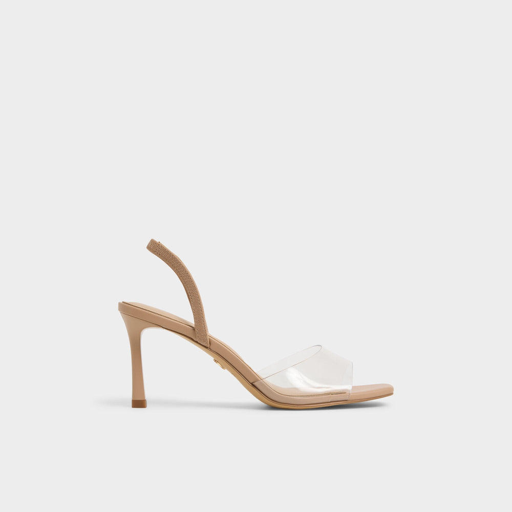 Aldo Andyana Beige Women's Strappy sandals - Slingback heeled sandal, Stiletto heel