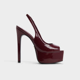 Aldo Thanlinie in Dark Red - Slingback heeled sandal, Platform