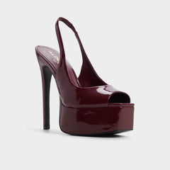 Aldo Thanlinie in Dark Red - Slingback heeled sandal, Platform