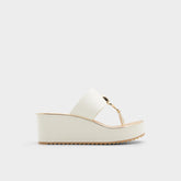 Aldo Penelopy White Women's Wedges - Wedge sandal, Wedge heel