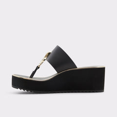 Aldo Penelopy Black Women's Wedges - Wedge sandal, Wedge heel