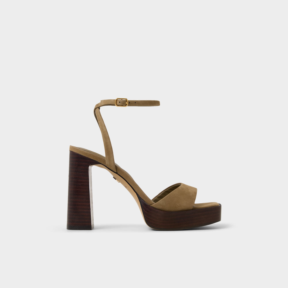 Aldo Lothon in Other Green - Strappy heeled sandal, Platform