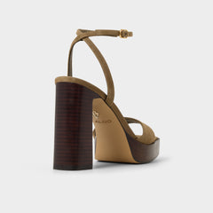 Aldo Lothon in Other Green - Strappy heeled sandal, Platform
