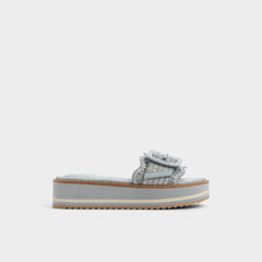 Aldo Wavynelly Other Blue Women's Flats - Slide sandal, Platform