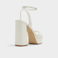 Aldo Valoria White Women's Platform sandals - Strappy heeled sandal