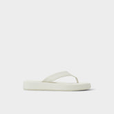Aldo Grettle White/Bone Women's Flats - Flip flop, Flatform