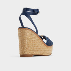 Aldo Ybylin Navy Women's Platform sandals - Wedge sandal
